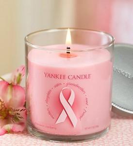 breast cancer awareness yankee candle