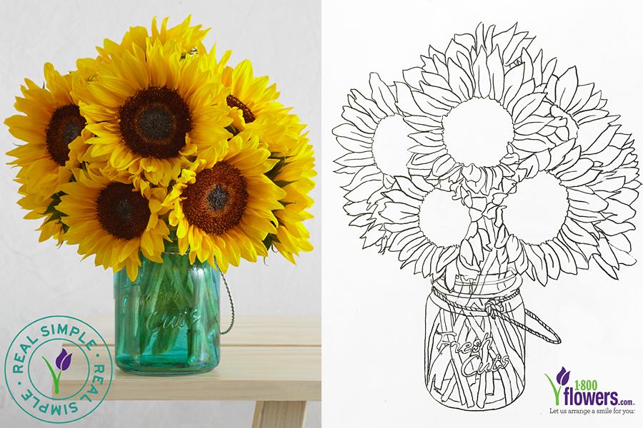 real simple sunflowers