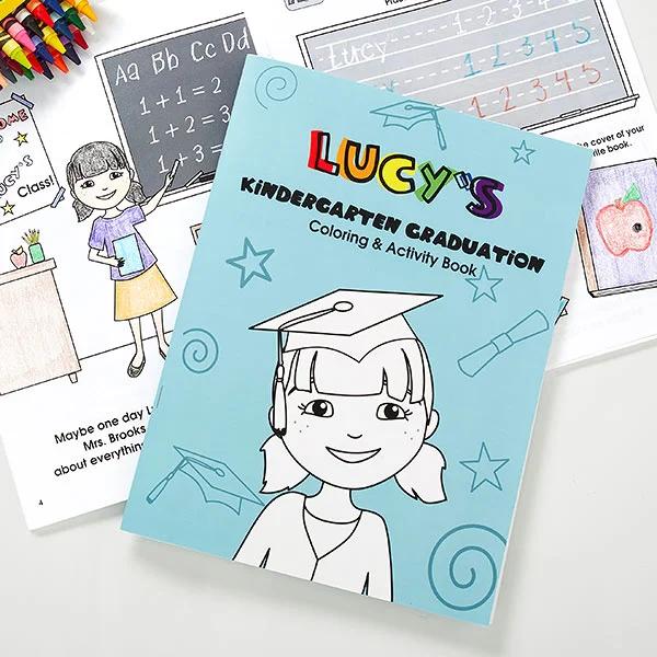 kindergarten graduation gift ideas Personalized Coloring Activity Book