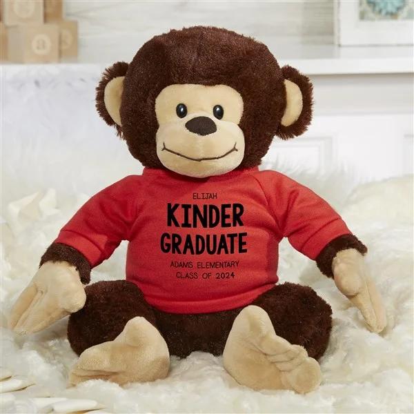 kindergarten graduation gift ideas Personalized Plush Monkey