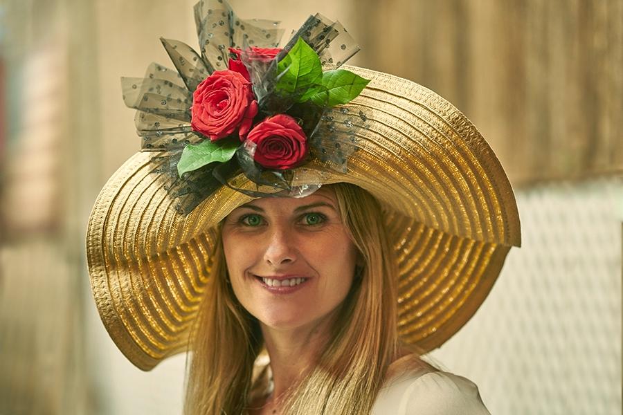 kentucky derby flower hat