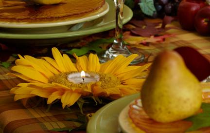 thanksgiving crafts sunflower votive