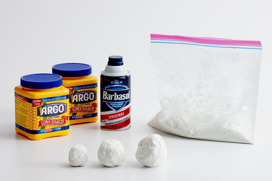 How to Mix Snowman Supplies & Roll Into Balls