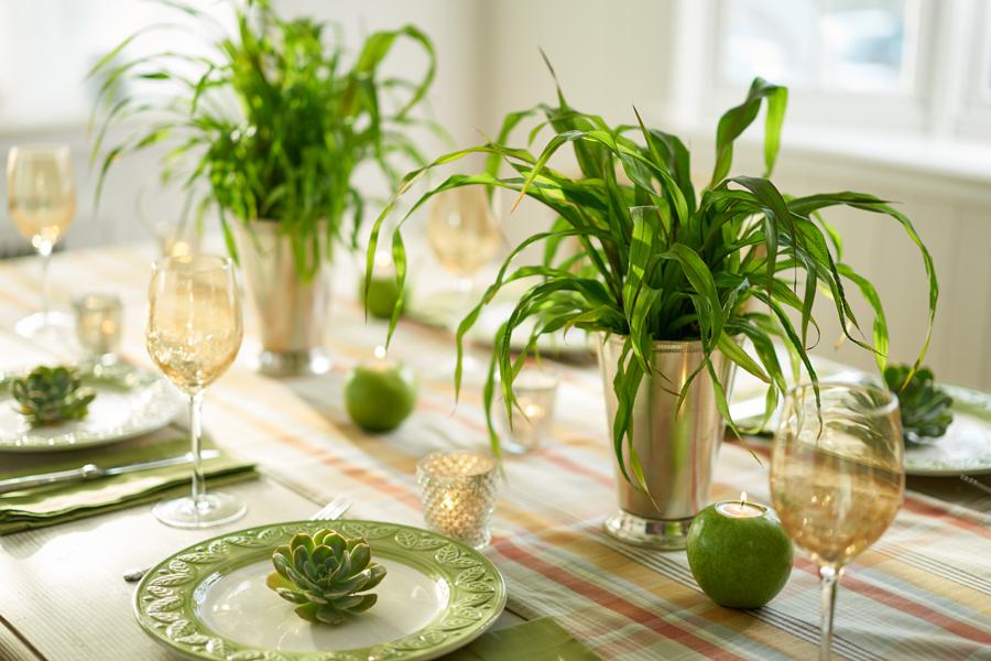 fall table decorating ideas with millet plants
