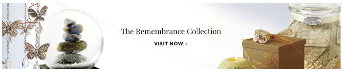 An ad for flowers.com's Remembrance Collection