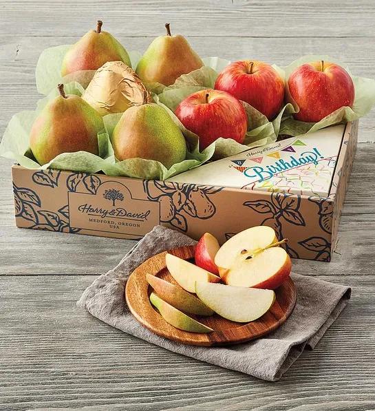 th birthday gift ideas with Birthday Pears & Apples Gift Set