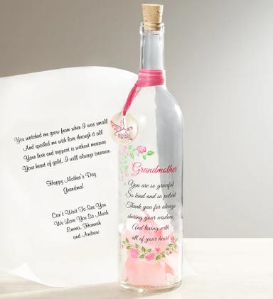 creative mothers day gift ideas Personalized Message In A Bottle