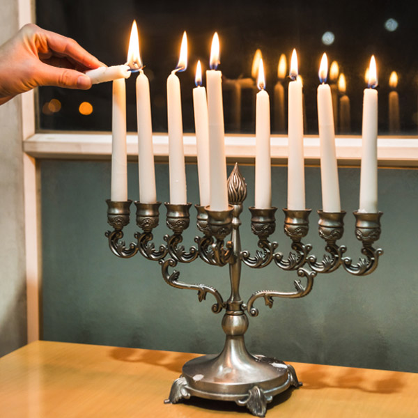 when is hanukkah with menorah