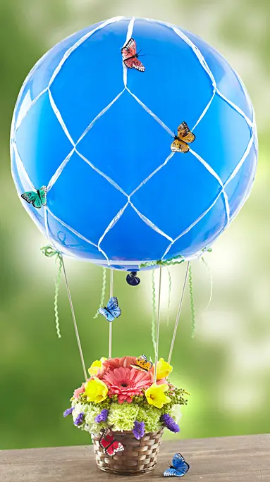 DIY Balloon Flower Centerpieces