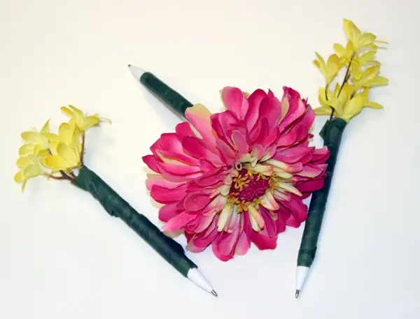 DIY Flower Pens, How To Make Them