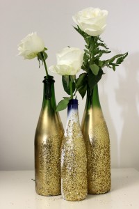 diy glitter vase