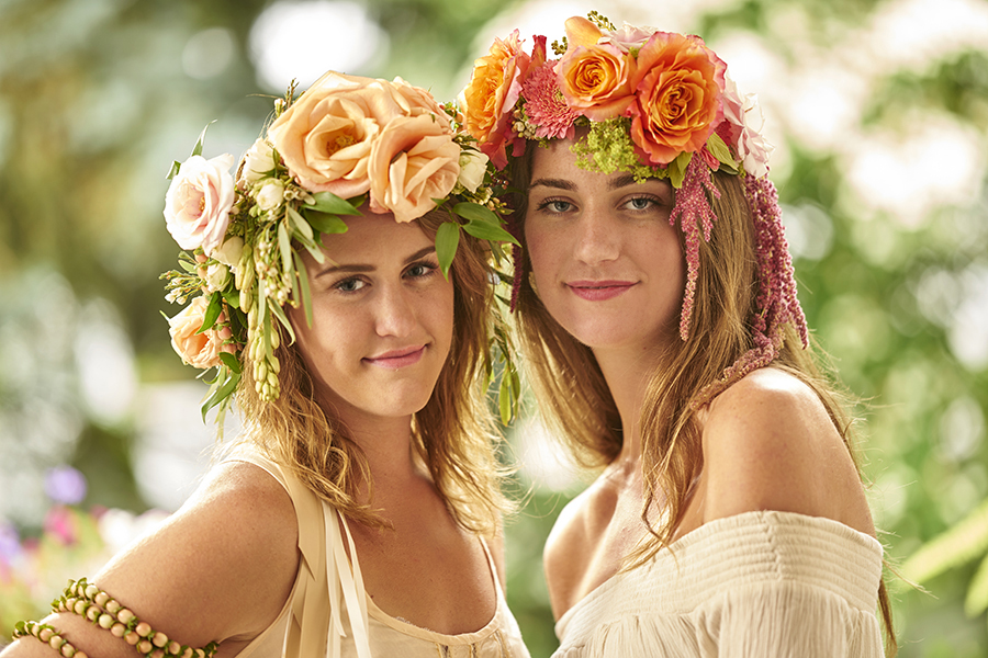 modeling flower crowns