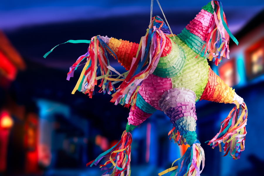 winter holidays with Las Posadas Pinata