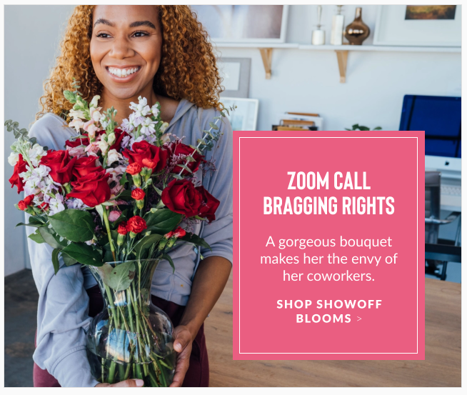 Ad for   Flowers on Valentines Day