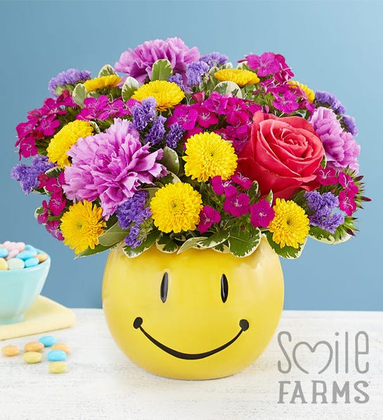 Photo of the Good Day Bouquet which will bring smiles and support Smile Farms