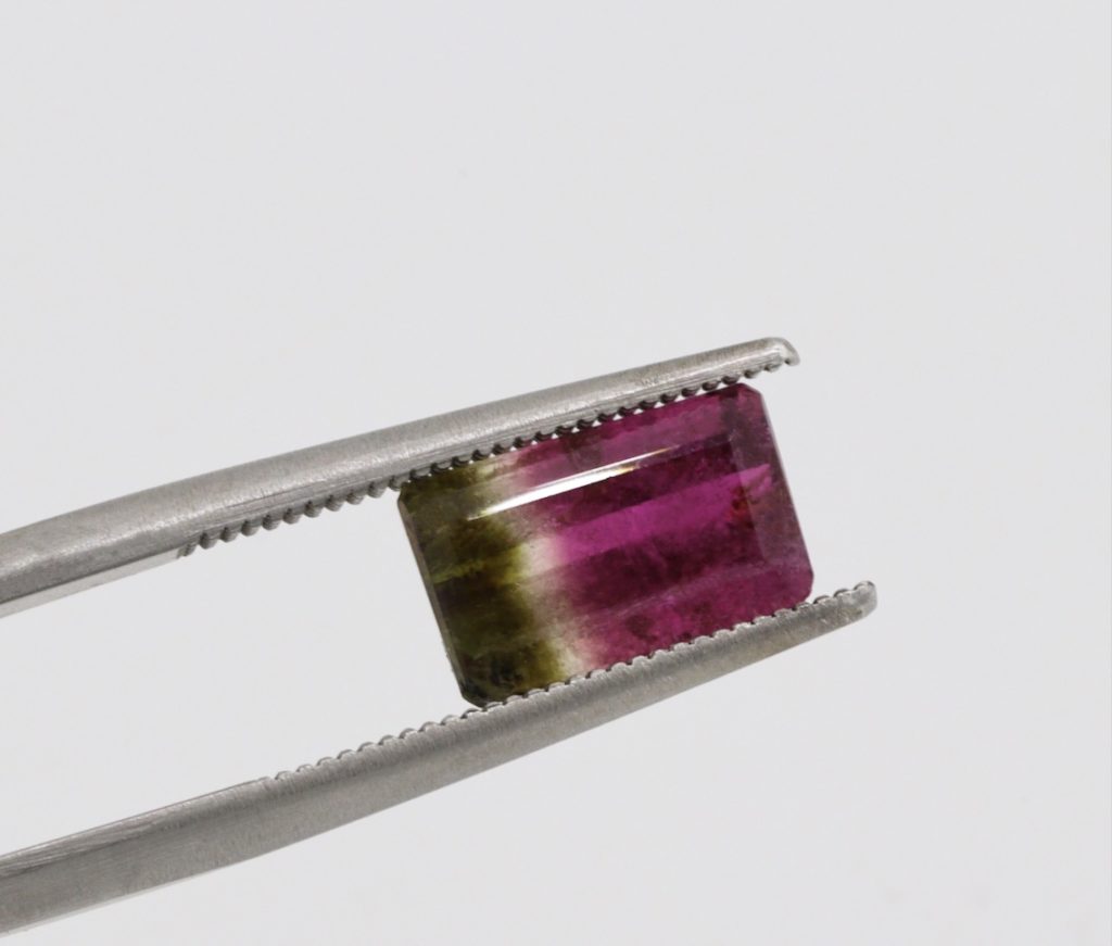 Photo of tourmaline, October's birthstone.