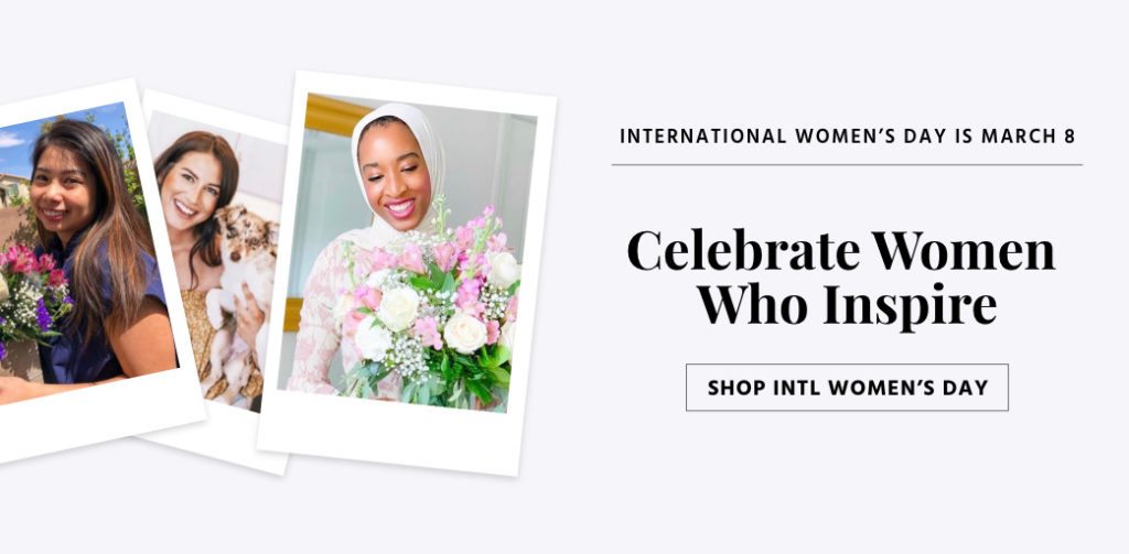 Banner ad for International Womans Day