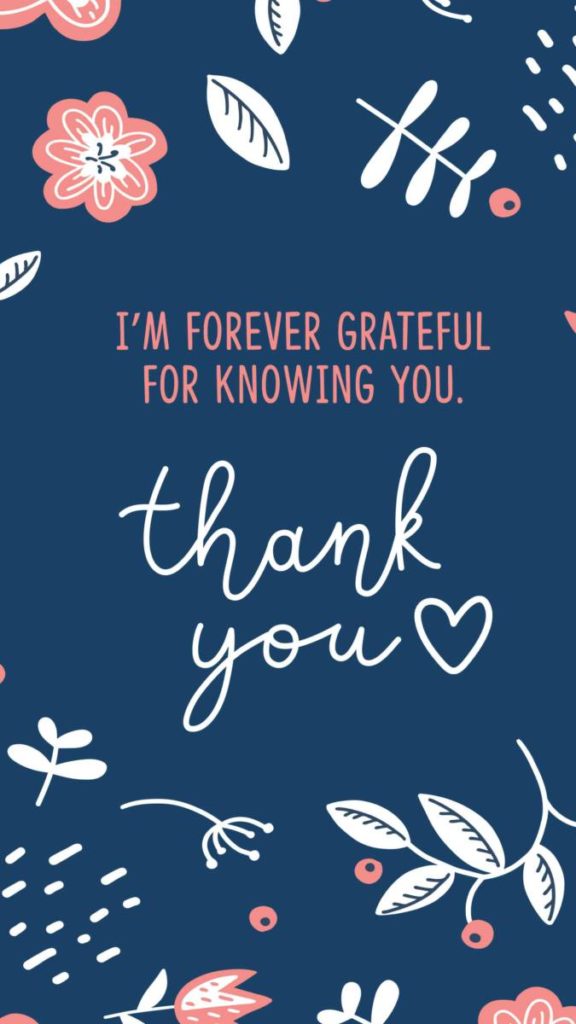 Thank you note e card