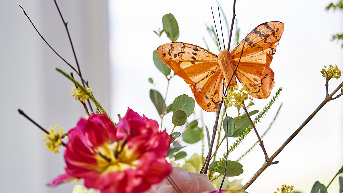 a photo of diy crafts: faux butterfly