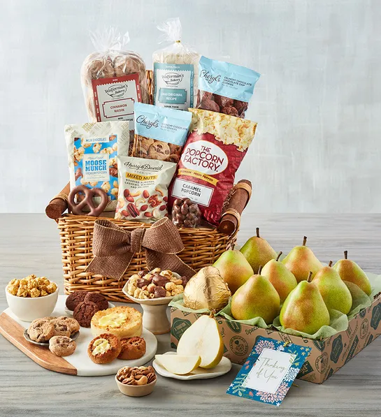 a photo of a sympathy gift basket