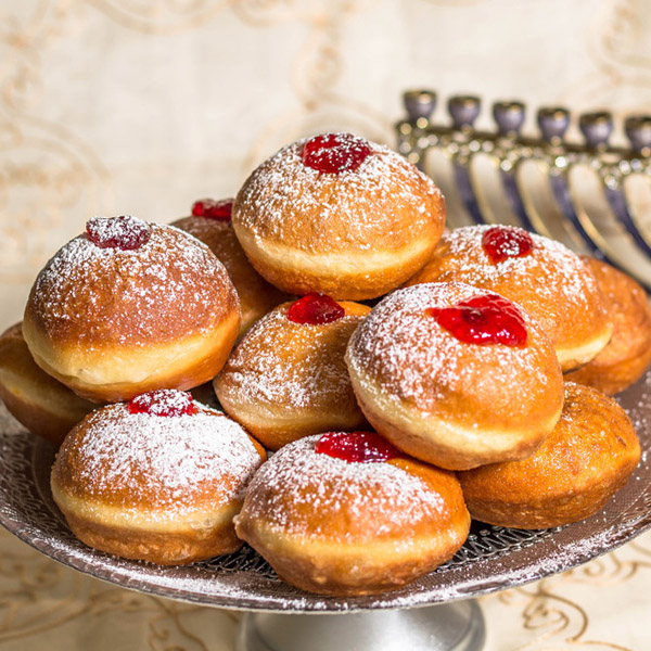 when is hanukkah with sufganiyot