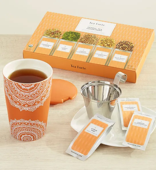 https://www.flowers.com/blog/wp content/uploads///white elephant gift ideas with Align Your Chakra Tea Set