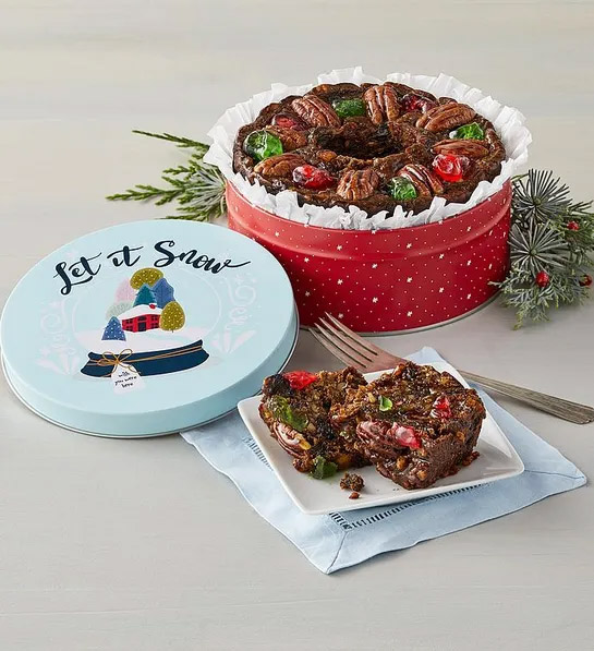 https://www.flowers.com/blog/wp content/uploads///white elephant gift ideas with Classic Traditional Fruitcake