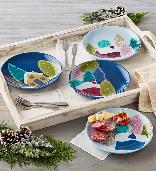 https://www.flowers.com/blog/wp content/uploads///white elephant gift ideas with Holiday Appetizer Plates