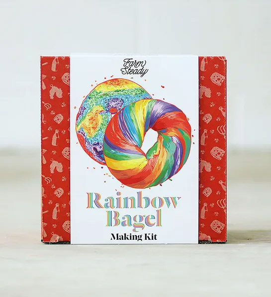 white elephant gift ideas with Rainbow Bagel Making Kit