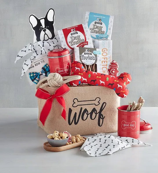 gifts for dog lovers with Max Milo Best in Show Dog Gift Basket