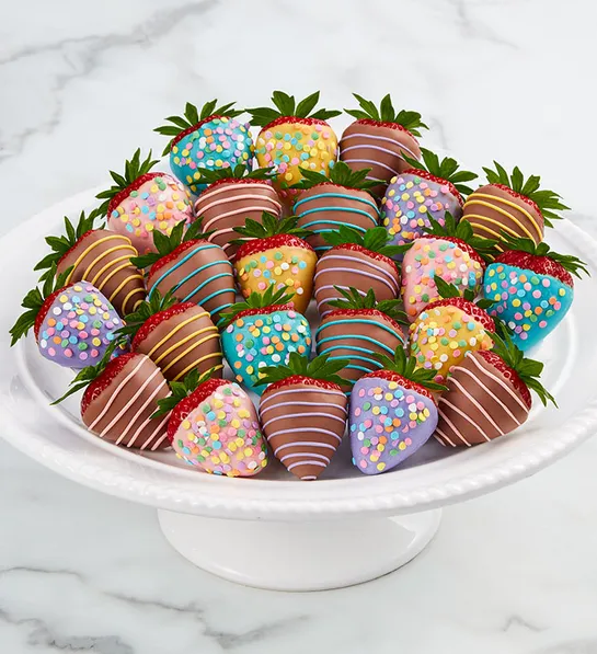 Springtime Dipped Strawberries