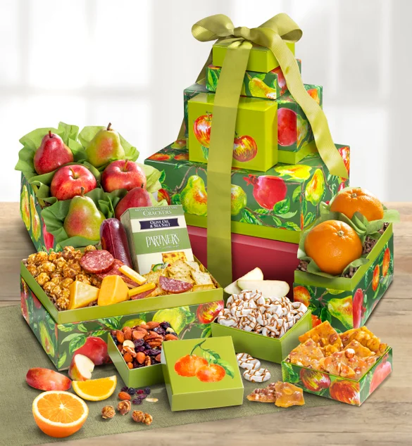 httpswwwflowerscomblogwp contentuploadsgifts for non traditional moms with Succulent Fruit Snacks Tower