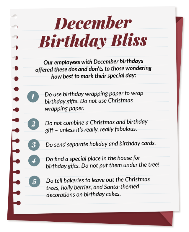 December Birthdays Bliss Graphic