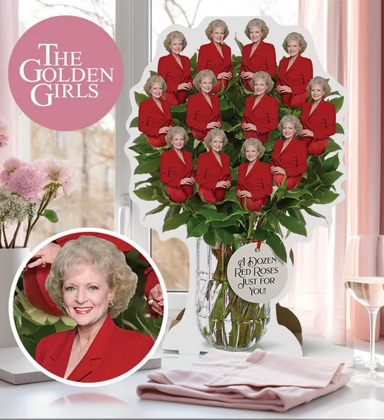 valentines gifts for her Golden Girls Cardboard Bouquet