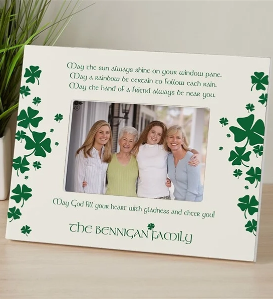 st patricks day history irish blessing personalized frame