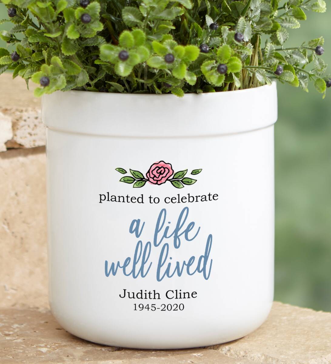 Personalized Memorial Outdoor Flower Pot